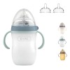 Biberón De Bebé De Silicona Antiaflatulencia 8onza/240ml