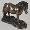 Shetland Pony 8cm High Cold Cast Bronze Sculpture by Harriet