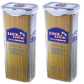 LOCK & LOCK 2 x Lock and Lock Spaghetti Pasta Food Container 2L HPL819