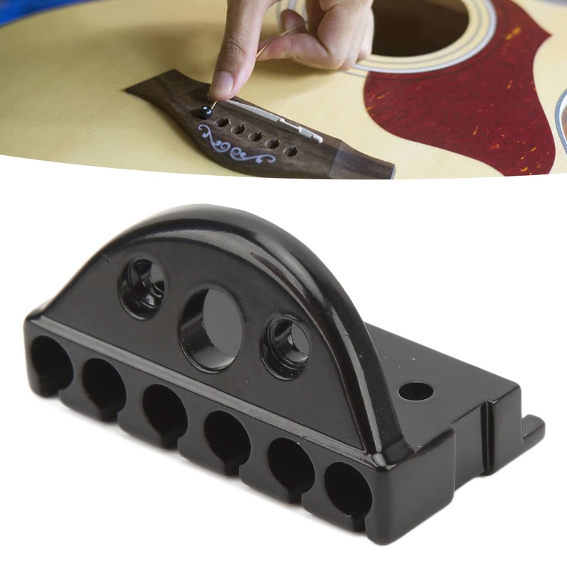 Headless Guitar Bridge 6 String Metal Instrument Accessory Part for