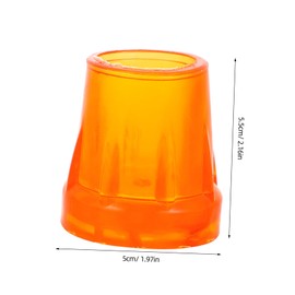 Mikinona 4pcs Crutch Skid Leg Covers Durable Crutch Feet Protectors for Walking Sticks Premium Non Floor Protection Extended Service Life for Elderly Use