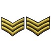 Millitary Uniform Chevrons Sergeant Stripes US Army Embroidered Arms Emblem
