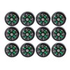 20mm 12 Pcs Button Compass Mini Compass, Easy to Read,