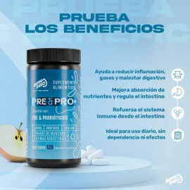 Probioticos y Prebioticos con Enzimas Digestivas 4 en 1 Pre&Pro BPN PRO 2 Meses de consumo