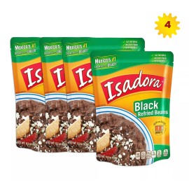 Verde Valle Foods Isadora Refried Black Beans 15.2 oz x 4 packs