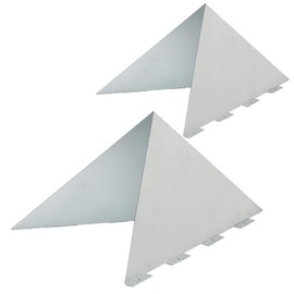 Snow Splitter for Metal Roof(2 piece Set), Snow Diverter for Chimney/Vent Pipe, Compatible with 2-12 Inch Pipes, Used to Protect Protruding Pipe Ends