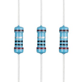 EDGELEC 100pcs 2 ohm Resistor 1/2w (0.5Watt) ±1% Tolerance Metal Film Fixed Resistor, Multiple Values of Resistance Optional