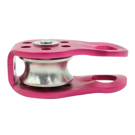 Sarini Efficiency with Micro Pulley Fixed Side Trolley Single Rope Pulley Block for Climbing,Rescue Lifting,Hitch Tending