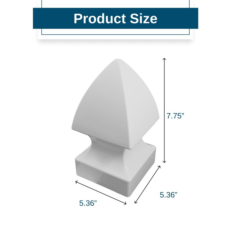 WEATHERABLES 4x4 Post Caps – Weatherproof Premium Outdoor Vinyl Post