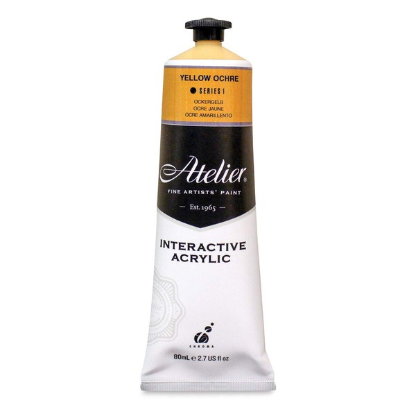 Chroma Atelier Interactive Acrylic - 80 ml Tube - Yellow