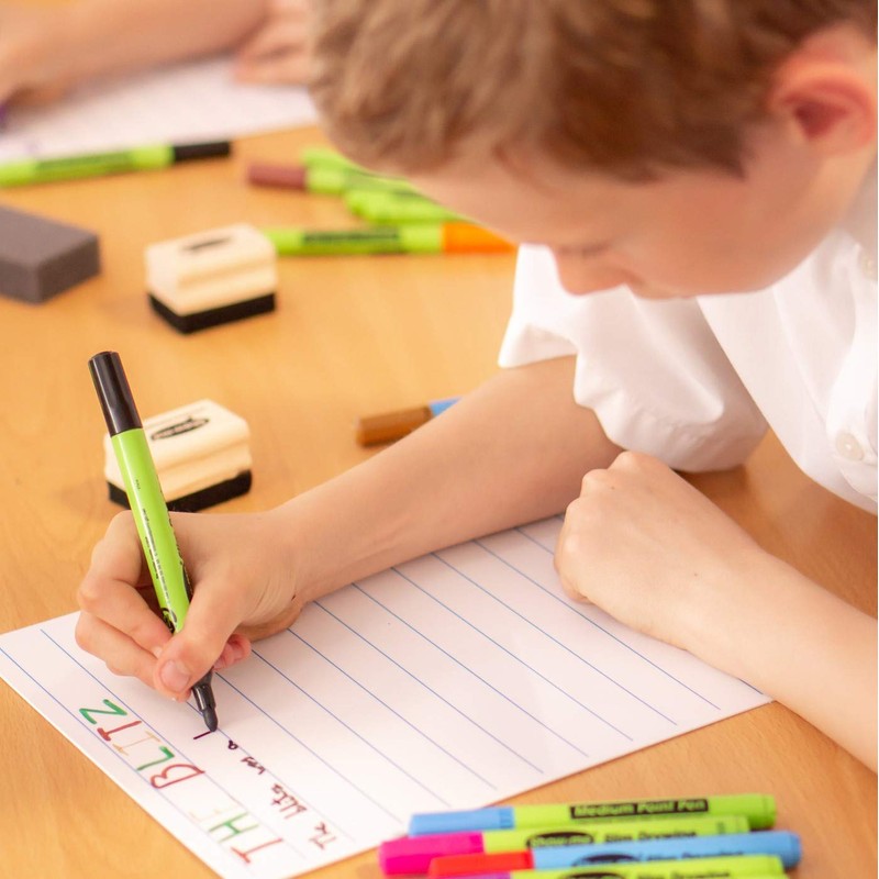 Show-me SDP Medium-Tip Drywipe Whiteboard Pens for Schools and Classrooms–