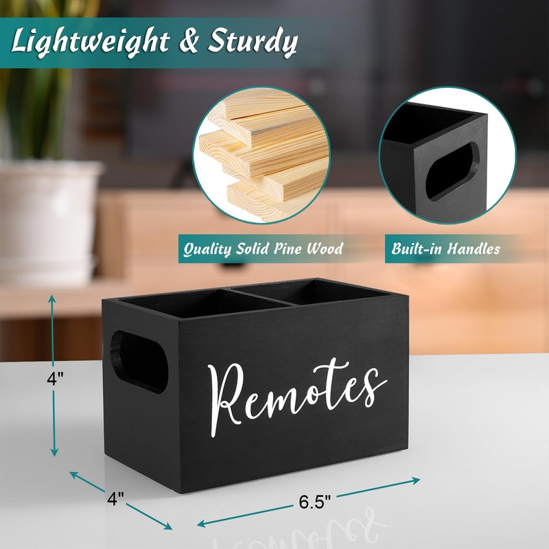 DRASTAR Remote Control Holder, TV Remote Holder, Remote Organizer Caddy