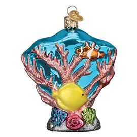 Old World Christmas Ornaments Coral Reef Glass Blown Ornaments for Christmas Tree
