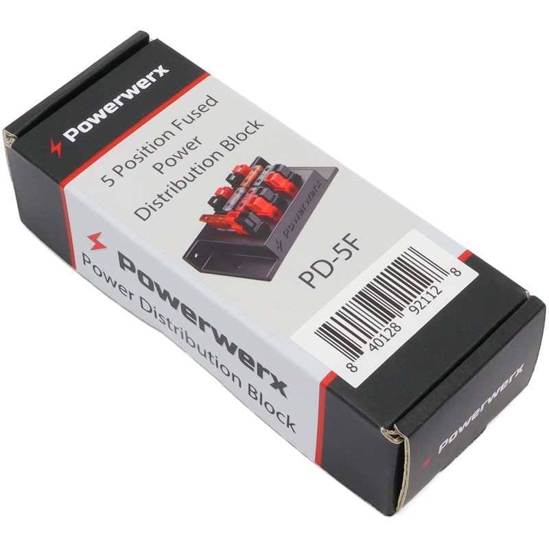 Powerwerx PD-5F PowerHub Fused Distribution Block 5 Positions, for 15/30/45A