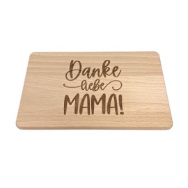 Mother's Day Gift Idea – Wooden Breakfast Board with High-Quality Engraving for the Best Mum (Thank You Dear Mama) One Size