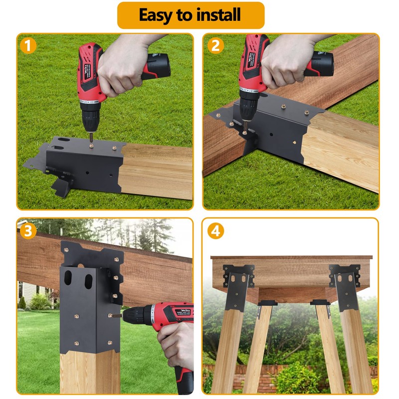 Toriexon Deer Stand Brackets, 4 X 4 Brackets for Deer
