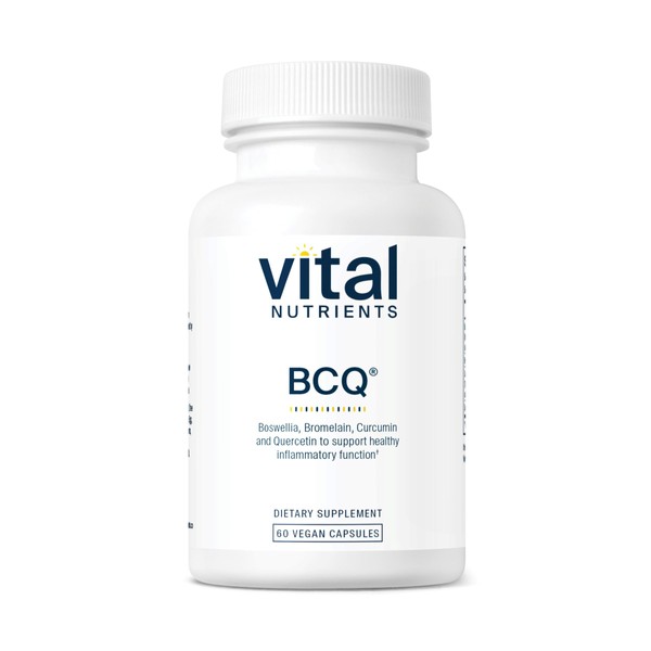 Vital Nutrients BCQ | Vegan Boswellia, Bromelain, Curcumin & Quercetin