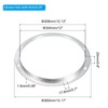 PATIKIL 12" Duct Connector Flange, Metal Straight Pipe Exhaust Flange