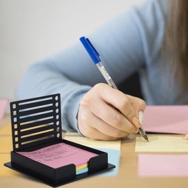 Sticky Note Holder Stencil 2 Pcs, Post it Note Holder for Office, Sticky Note Dispenser