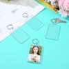 HOFURME 24 Pcs Photo Keychain 2 x 3 Inch Transparent