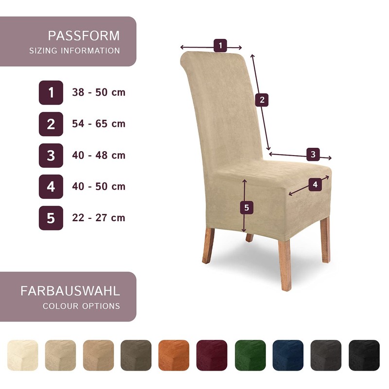 Scheffler Home Stretch Chair Cover, Leon Elastic Suede Chair Cover,