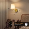 NookNova Battery Operated Wall Sconce Set of 2, 10000mAh Rechargeable