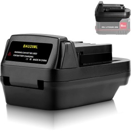 for Bauer to Milwaukee Battery Adapter, Convert for Milwaukee 18V M18 Cordless Tools