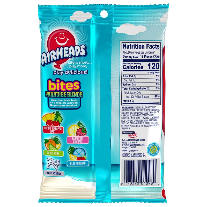 Airheads Candy, Bites, Paradise Blends, Non Melting, Party, Concessions, Bulk