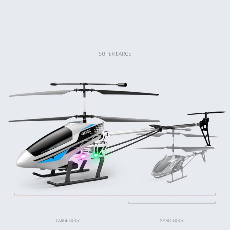 YUEQISM Red Large Fall Resistant Rc Helicopter 3.5 Channels Remote
