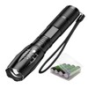 LED Torch Tactical Torch Pocket Flashlight, Zoomable Water Resistant 5
