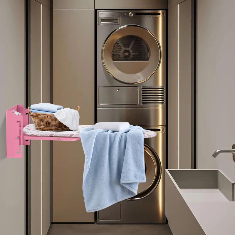 Wall Mounted Ironing Board Adjustable Height, 36 x 12 Inch