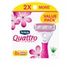 Schick Quattro Womens Razor for Shaving Refllls, Razors for Women