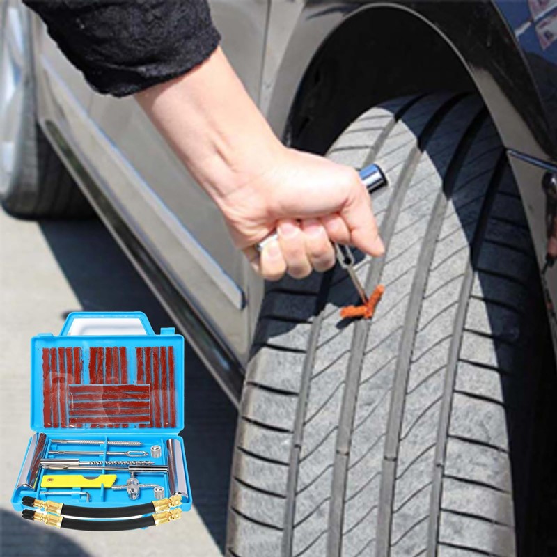 QUNNIE 32 Piece Tyre Repair Kit, Car Puncture Repair Tool