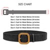 Set of 4 Straw Woven Elastic Stretch Waist Belts for