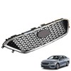 munirater Front Upper Grille Chrome Honeycomb W/O Radar Hole Replacement