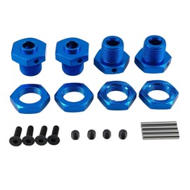 17mm Aluminum Wheel Hex Hub & Nut Set for ARRMA Typhon 4X4 3S BLX (Blue)