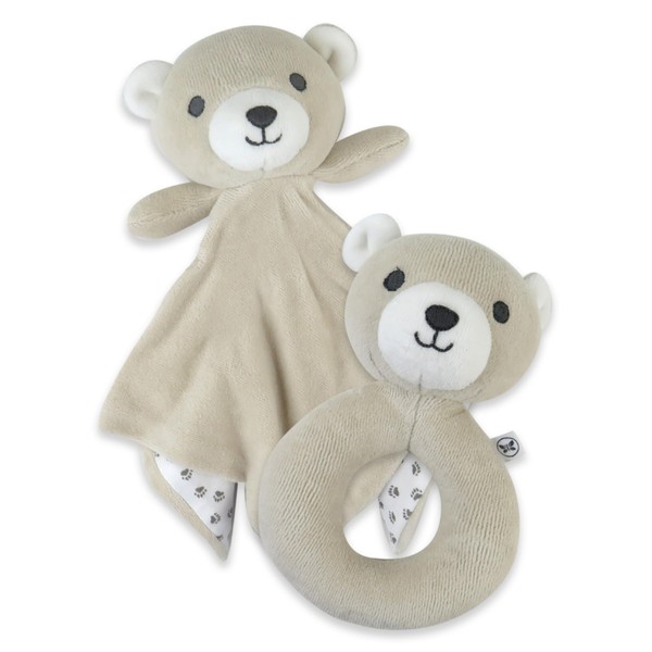 HonestBaby Plush Loveys and Rattles Stuffed Animal Toys Gifts for