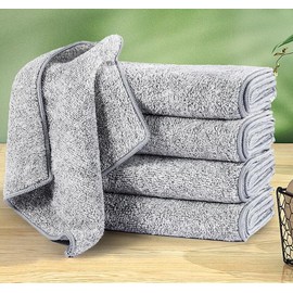 ASEANAO 5 pcs Kitchen Dish Towels, Dish Cloths for Washing Dishes Dish Rags (25 * 25cm)