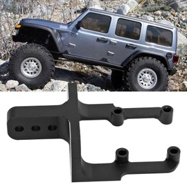 VGEBY RC Aluminum Alloy Rear Upper Link Riser, 3 Adjustable Heights (14mm, 20mm, 27mm), Compatible with SCX10 II & AR44 Axles, Black, Includes Riser, 5 Screws, 1 Nut