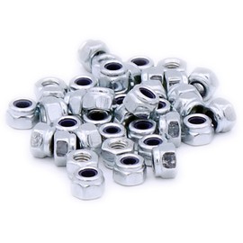 M3 (3mm) Nyloc Hex Nut (Type-T) - Steel (Pack of 40)