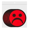 Sad Smiley Magnets - Red - 5 Magnets - 2