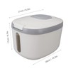Rice Container Airtight Rice Container with Transparent Window for Grains