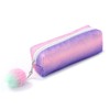 DUORUIMI Rainbow Pencil Case Pen Case Large Capacity Glitter Office