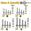 Mywish 2200pc M2-M5 Metric Screw Assortment Kit, Stainless Steel Hex