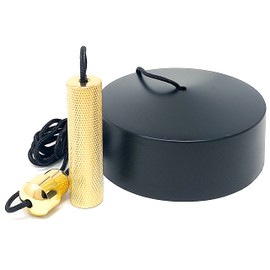 CubeTECH Bathroom Light Pull Cord and Fitting Kit - Matt Black Brass Light Switch (Bathroom Light Switch, Ceiling pendant light cord pull string, Black Bathroom Accessories) Bathroom accessory