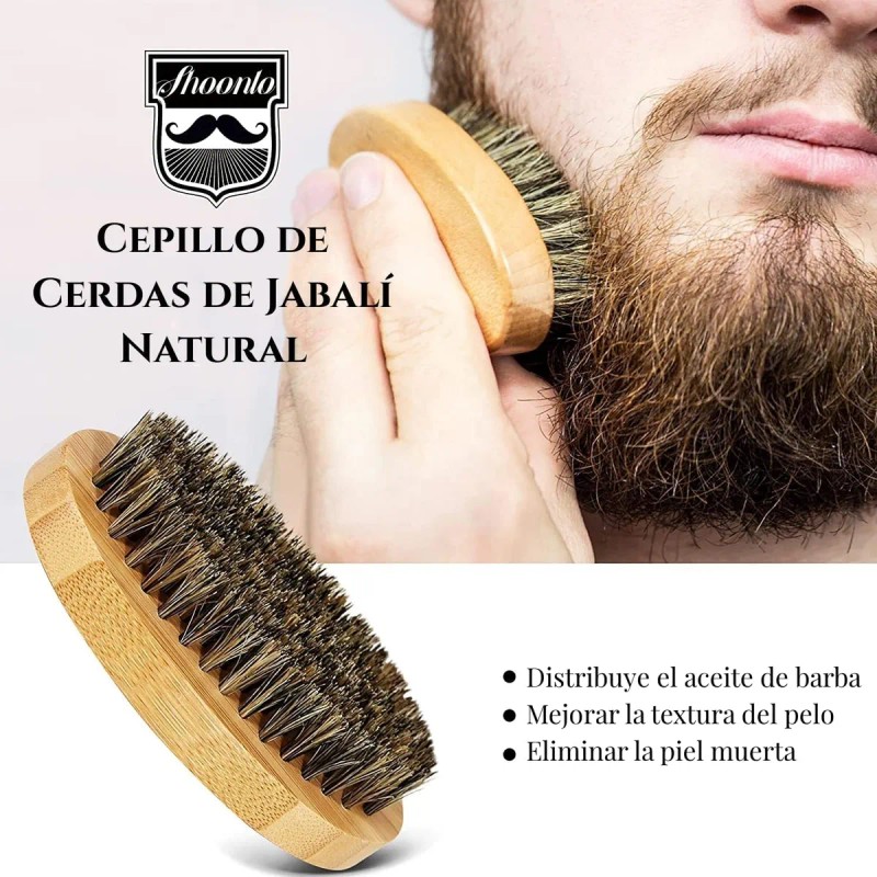 Kit Cuidado De Barba Para Hombres, Herramientas Aseo Bigote