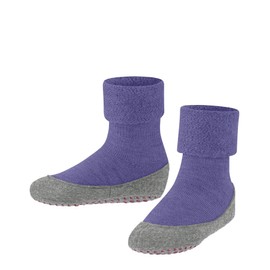 FALKE Unisex Children's Cosyshoe K Hp Wool Non-Slip Nubs Stopper Socks, Purple Crocus 8305, 35 EU