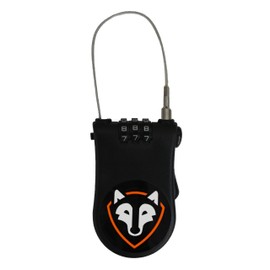 Rightline Gear 100640 Combination Cable Lock for Car Top Carrier, Black/Orange