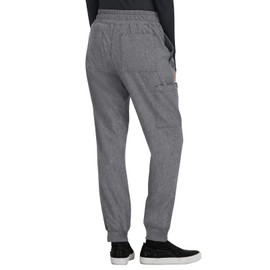 KOI Basics Women's 741 Gemma Jogger Pant (Heather Grey, Small)