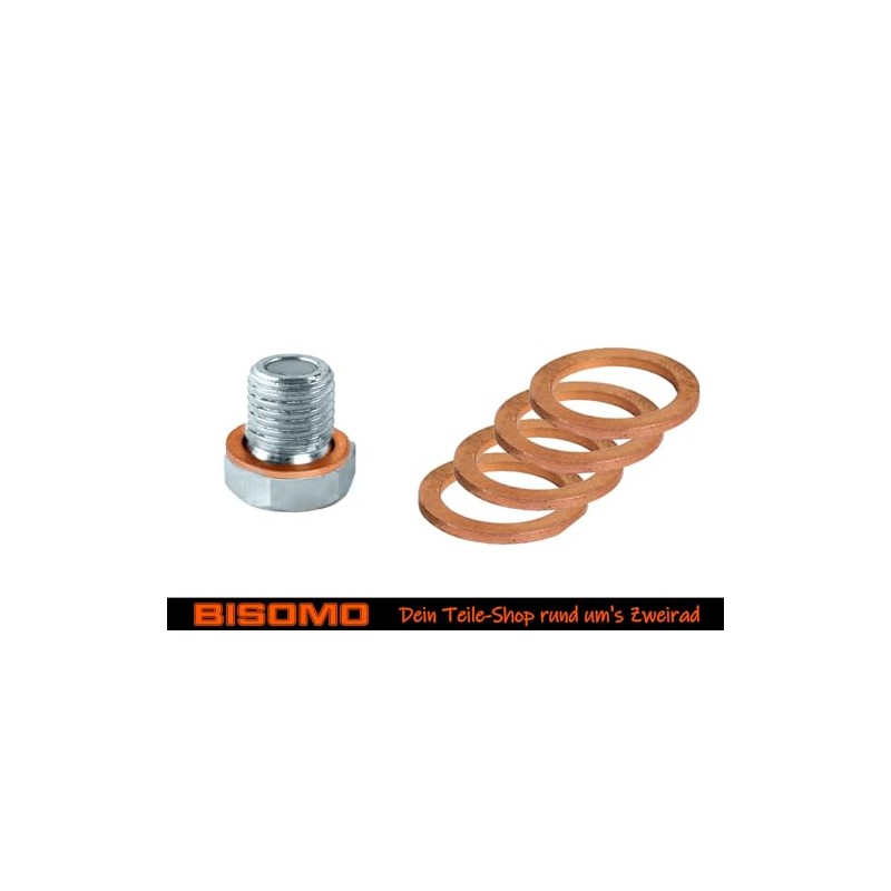 Oil Drain Plug Magnetic M14 x 1.5 mm 5x Sealing